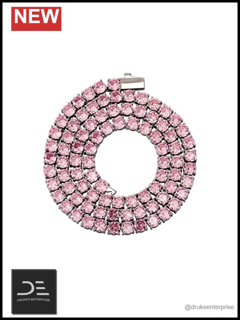 5mm Tennis Choker Necklace 16-30 in Cubic Zirconia Gold Plated